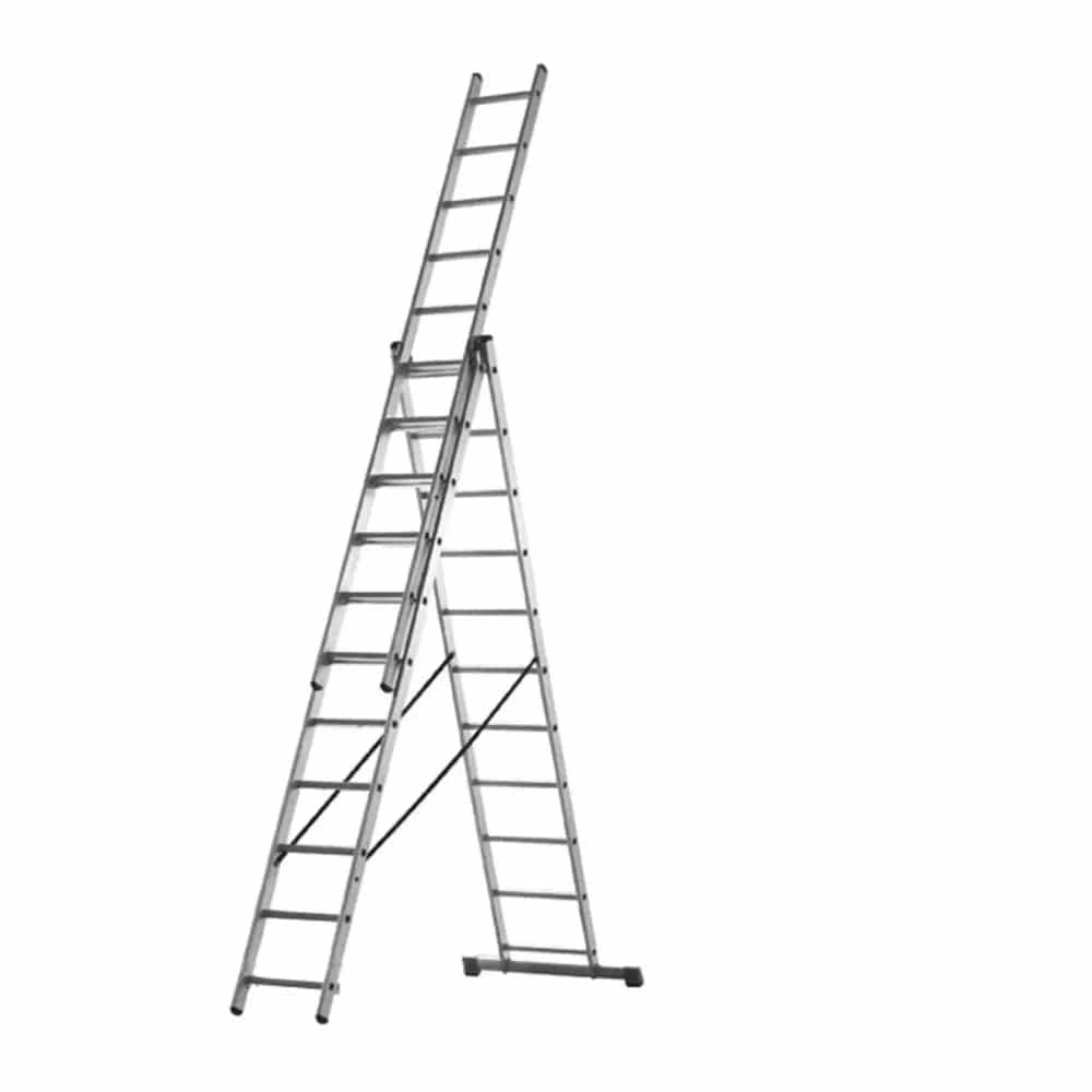 Total 3 x 9 3 Section Extension Ladder THLAD03391