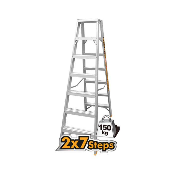 Ingco 2X7Steps Double side Ladder HLAD01071