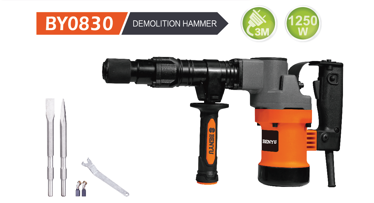 Benyu 1250W Hex Demolition Hammer BY0830