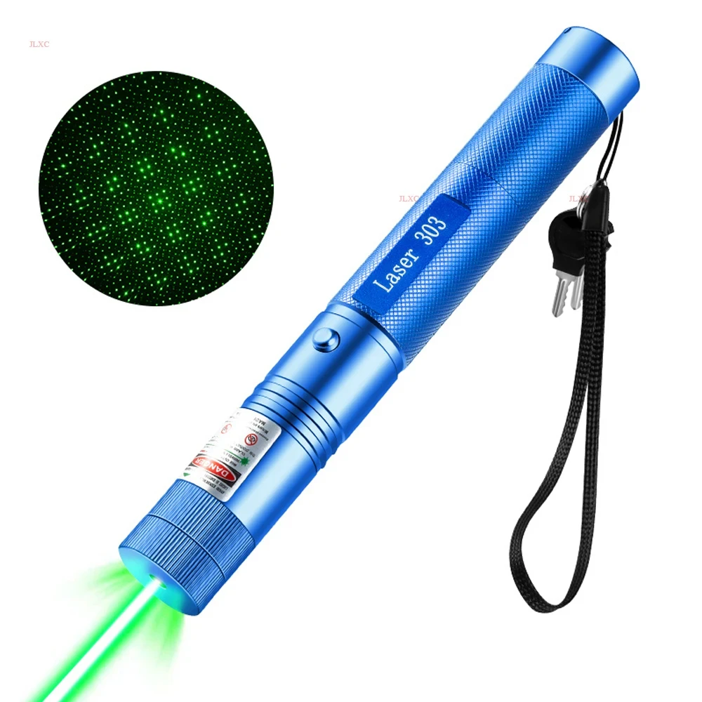 Green Beam Light Adjustable Focus Powerful Laser Pointer Pen Laser 303