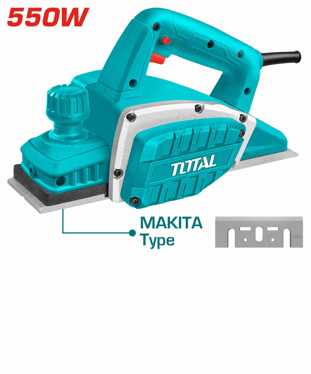 Total 550W Electric Planer TL5508216