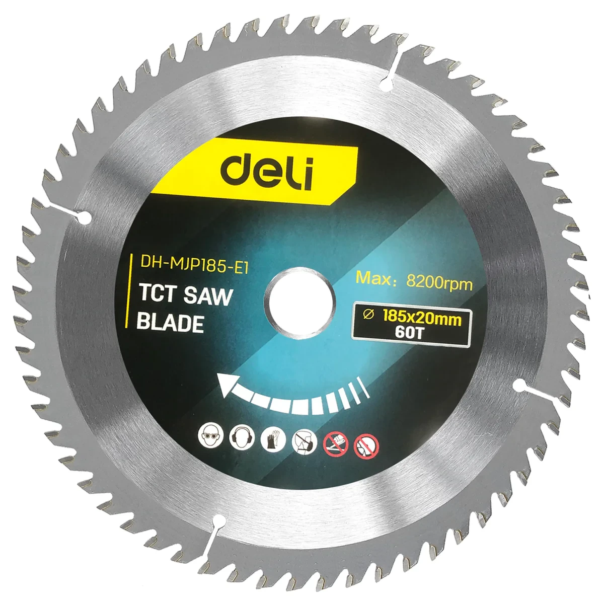 Deli 185x20(mm), 60T TCT Saw Blade DH-MJP185-E1
