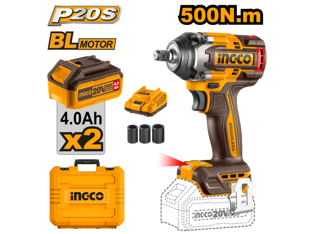 Ingco 20V 500NM Impact Wrench CIWLI2050