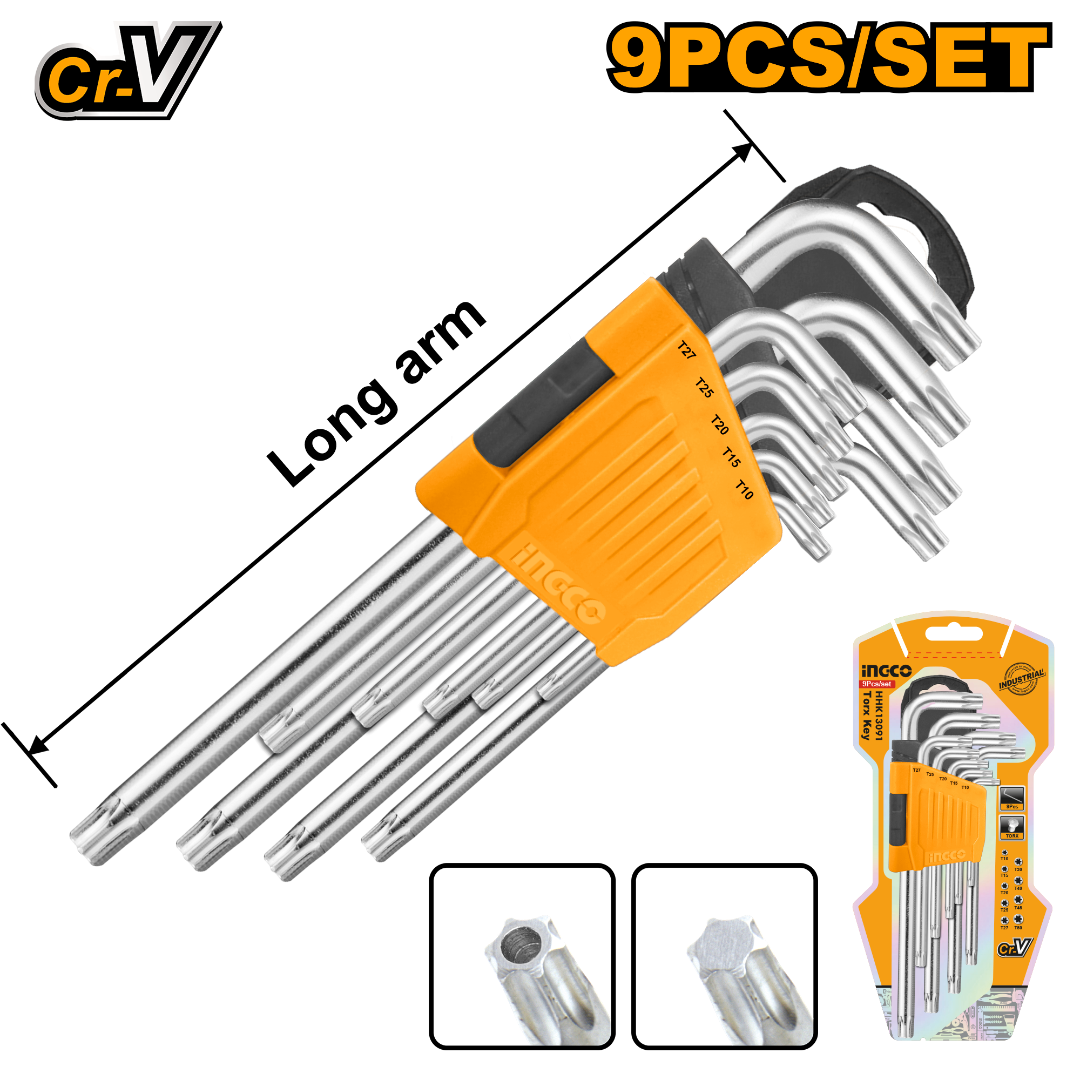 Ingco 9pcs Torx Key HHK13091