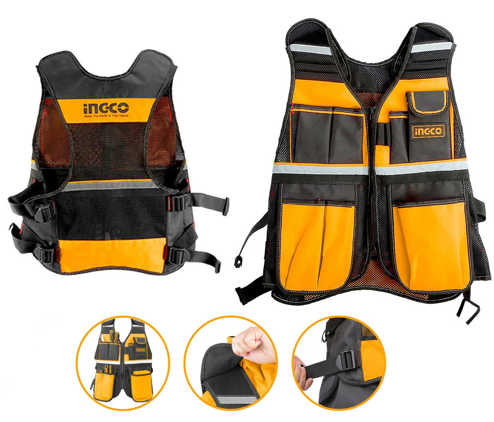 Ingco 42x60x3cm Tool Vest HTVT0901