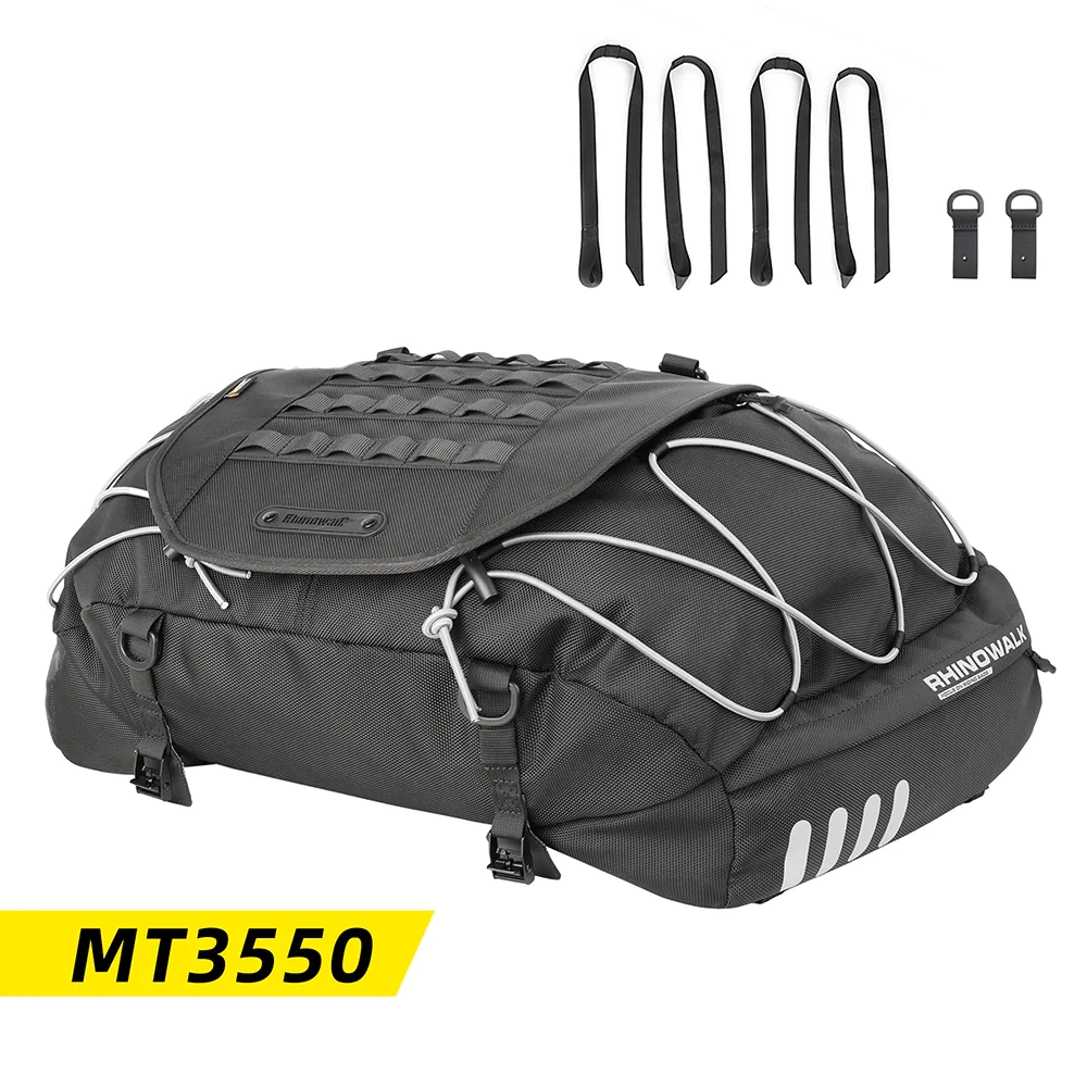 Rhinowalk 35L-50L Motorcycle Tail Bag with Expandable MT3550