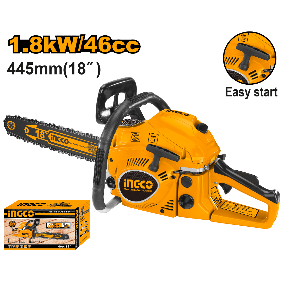 Ingco 1800W Gasoline Chain Saw GCS5451811