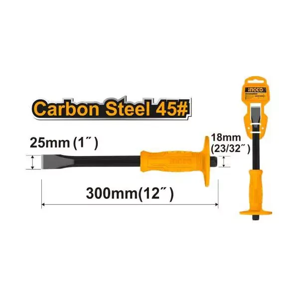 Ingco 25mm*18mm*300mm Cold Chisel HCCL082412
