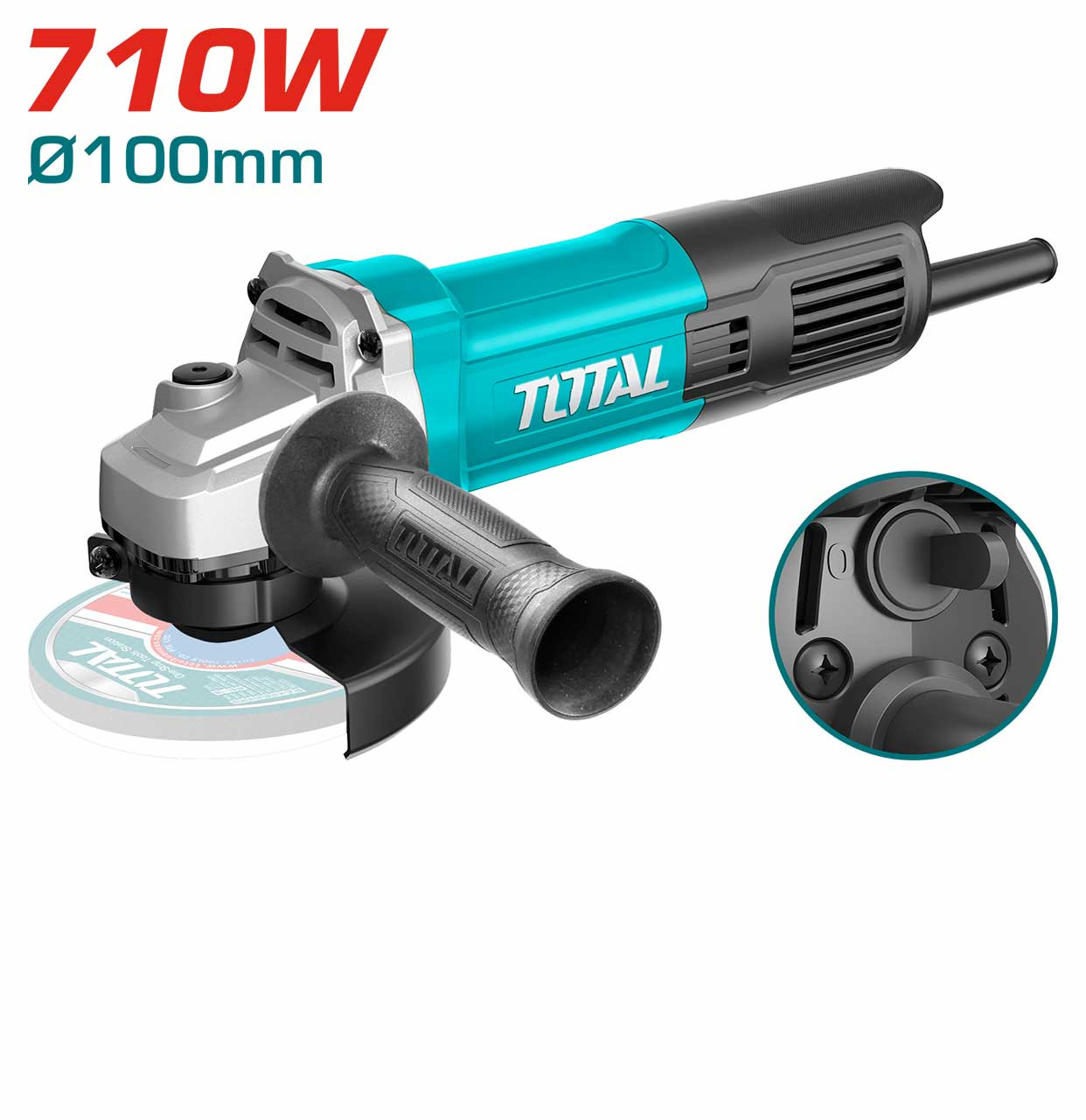 Total 710W Angle Grinder TG10710076