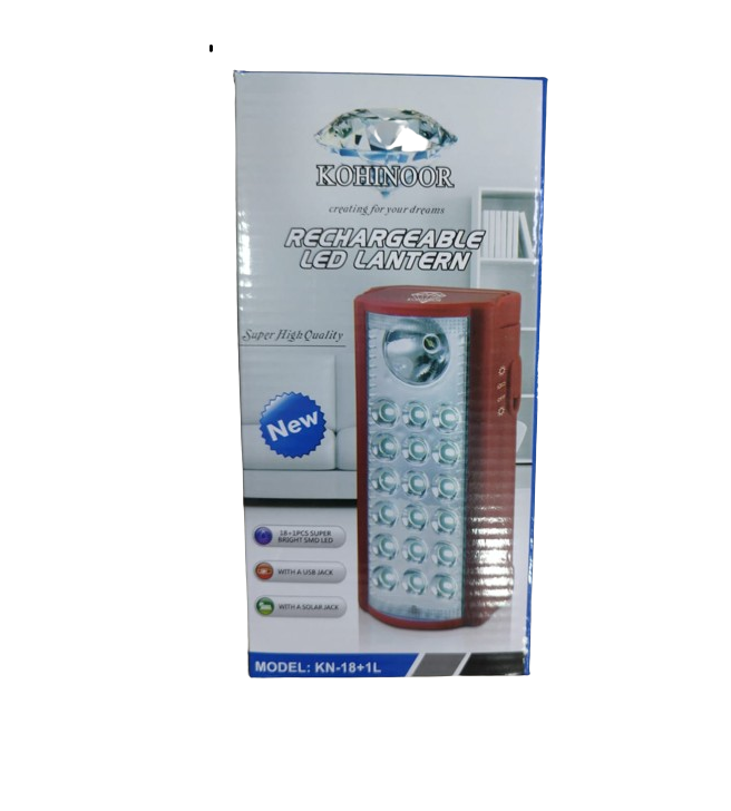 Kohinoor Rechargable LED Lantern KN-18+1L