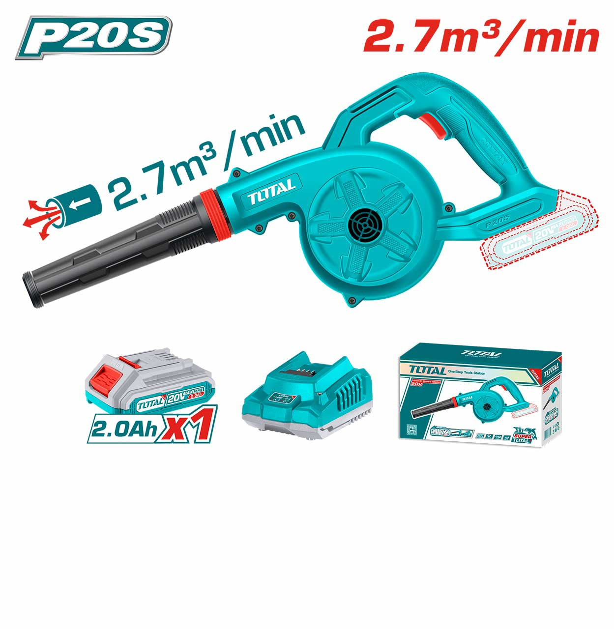 Total 20V Li-ion Blower TABLI200281