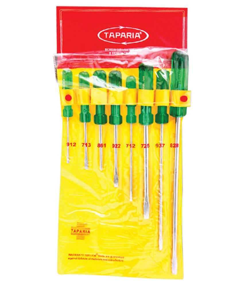 Taparia 8Pcs Screw Driver Kit 1013