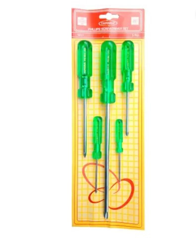 Taparia 5Pcs Screw Driver Kit 1017