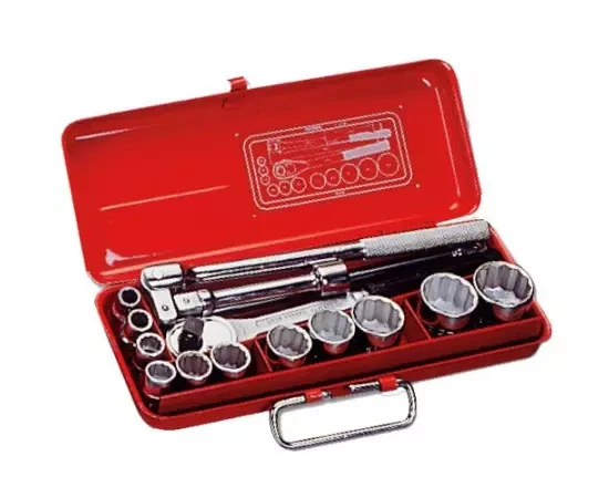 Taparia 14Pcs Square Drive Bi-Hex Socket Set S1BH