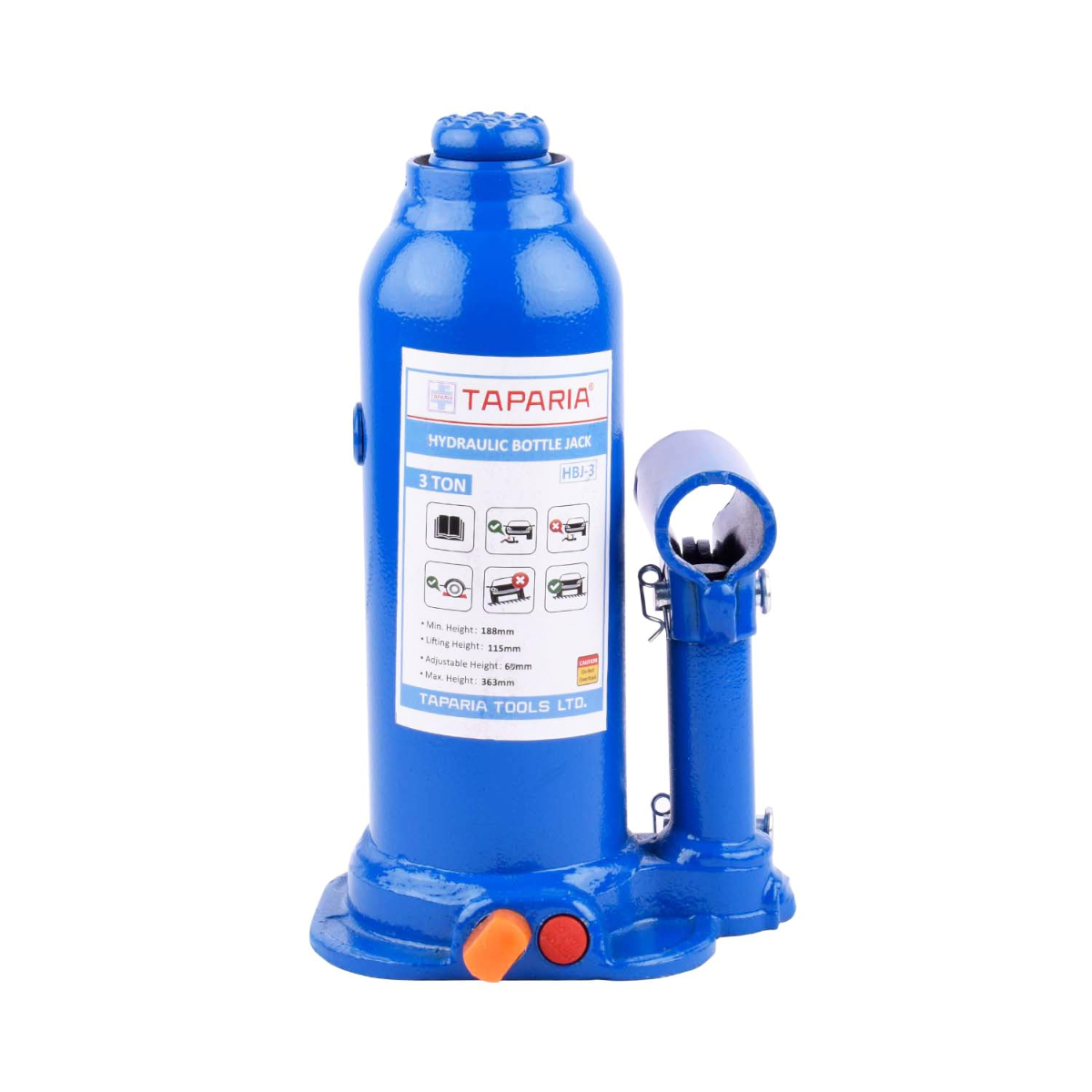 Taparia 3Ton Capacity Hydraulic Bottle Jack HBJ 3