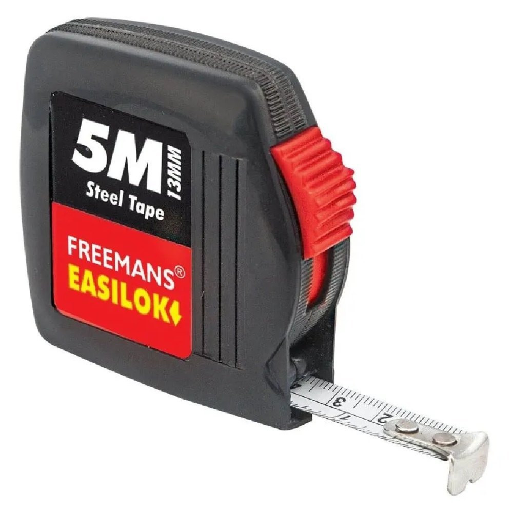 FREEMANS 5m X 13mm Easilok Steel Measuring Tape