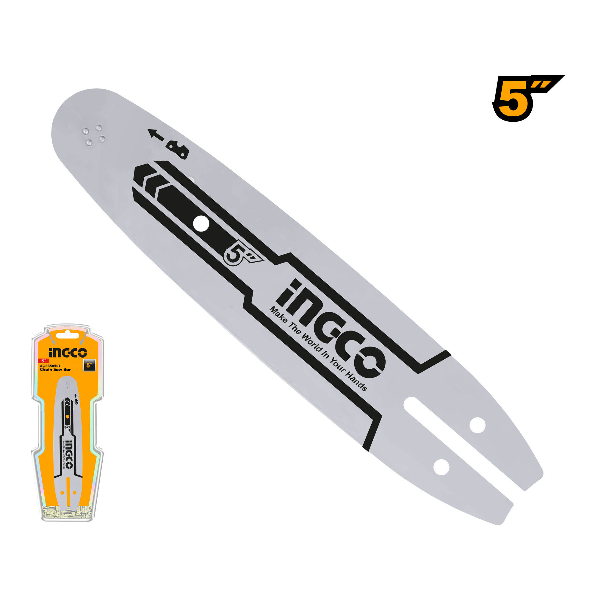 Ingco 5" Chain Saw Bar AGSB50501