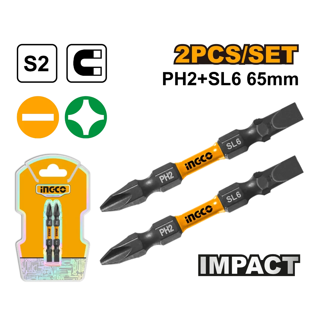 Impact 2pcs Screwdriver Bits SDBIM72HL665