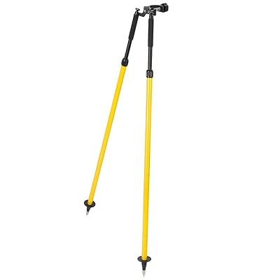 Aluminum Survey Prism Pole Bipod- Yellow