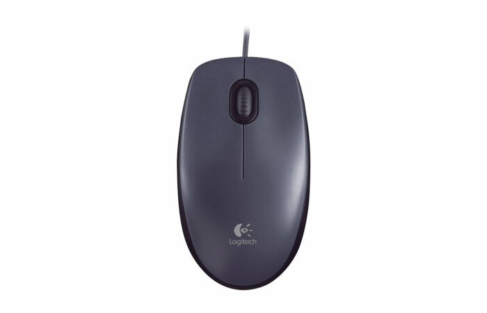 Logitech Wired Mouse Dark Grey AP M90