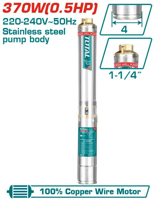 Total 4" 0.5HP Deep Well Pump TWP53701