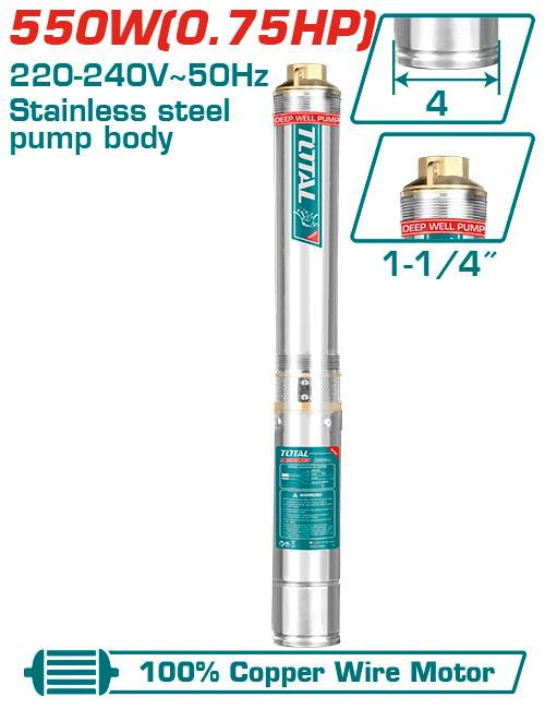 Total 4" 0.75HP Deep Well Pump TWP55501