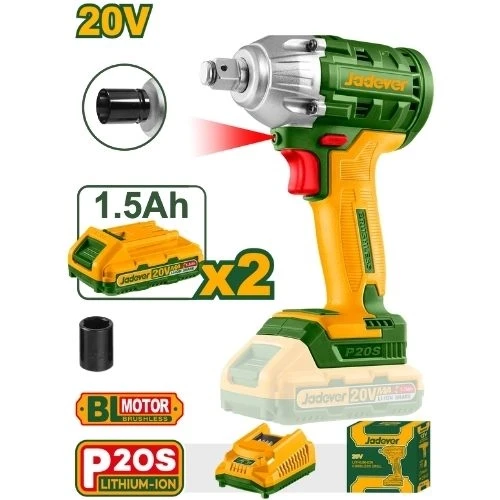 JADEVER 20V Cordless Impact Wrench JDCD1512