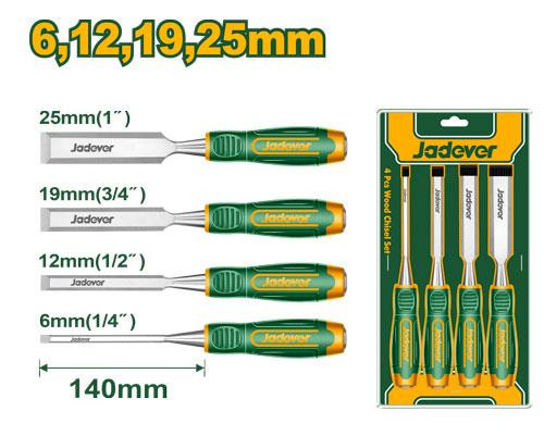 JADEVER 4pcs Wood Chisel Set JDWC2204