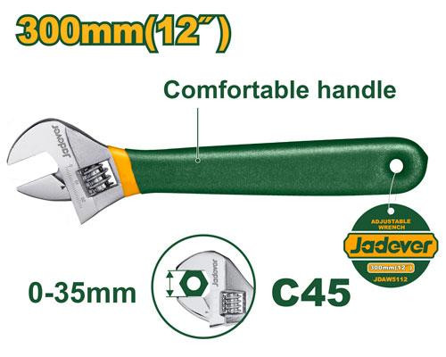 JADEVER Adjustable Wrench JDAW5112