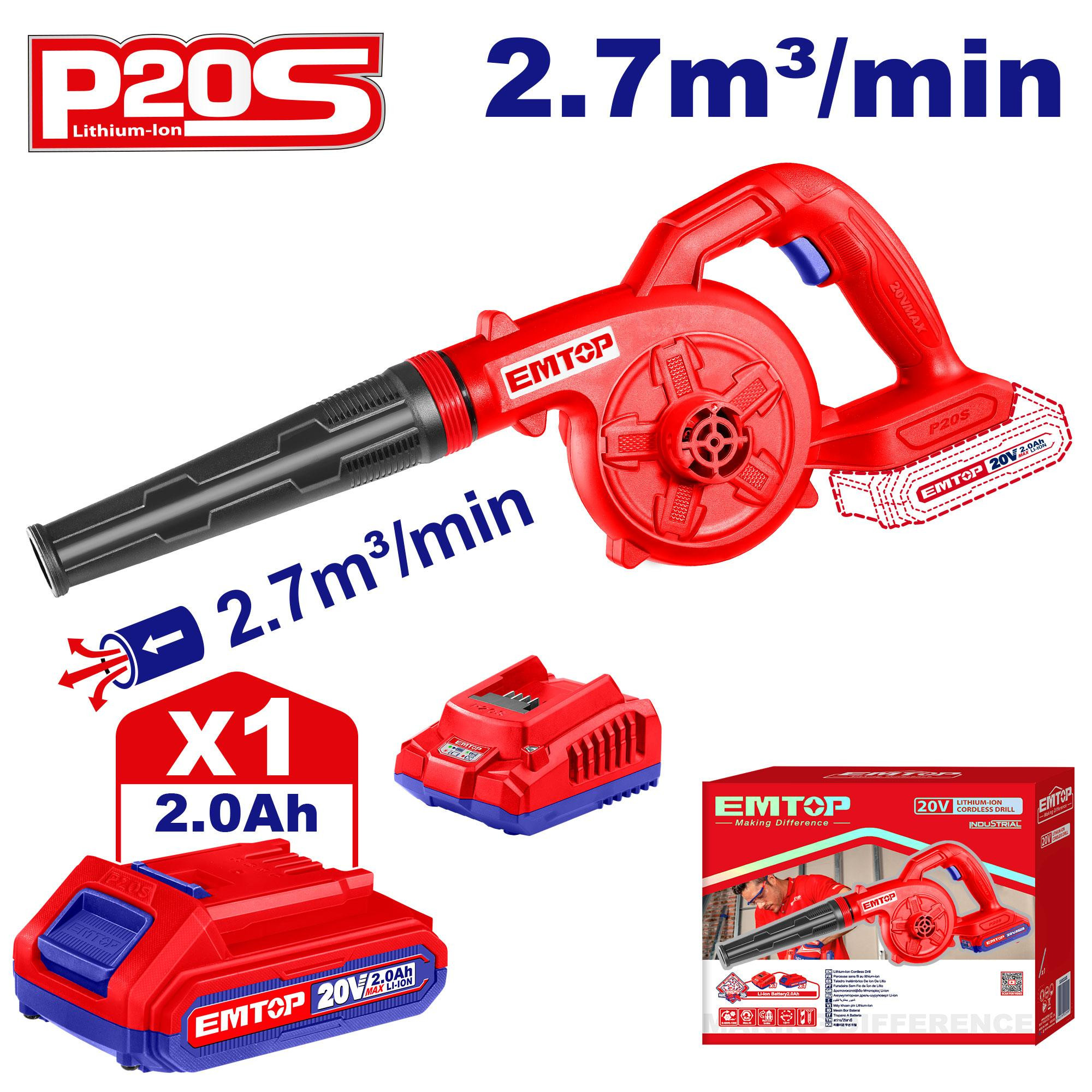 Emtop 20V Lithium-Ion Blower ELAB200281