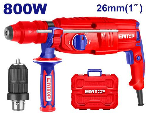 Emtop 800W Rotary Hammer ERHRL802