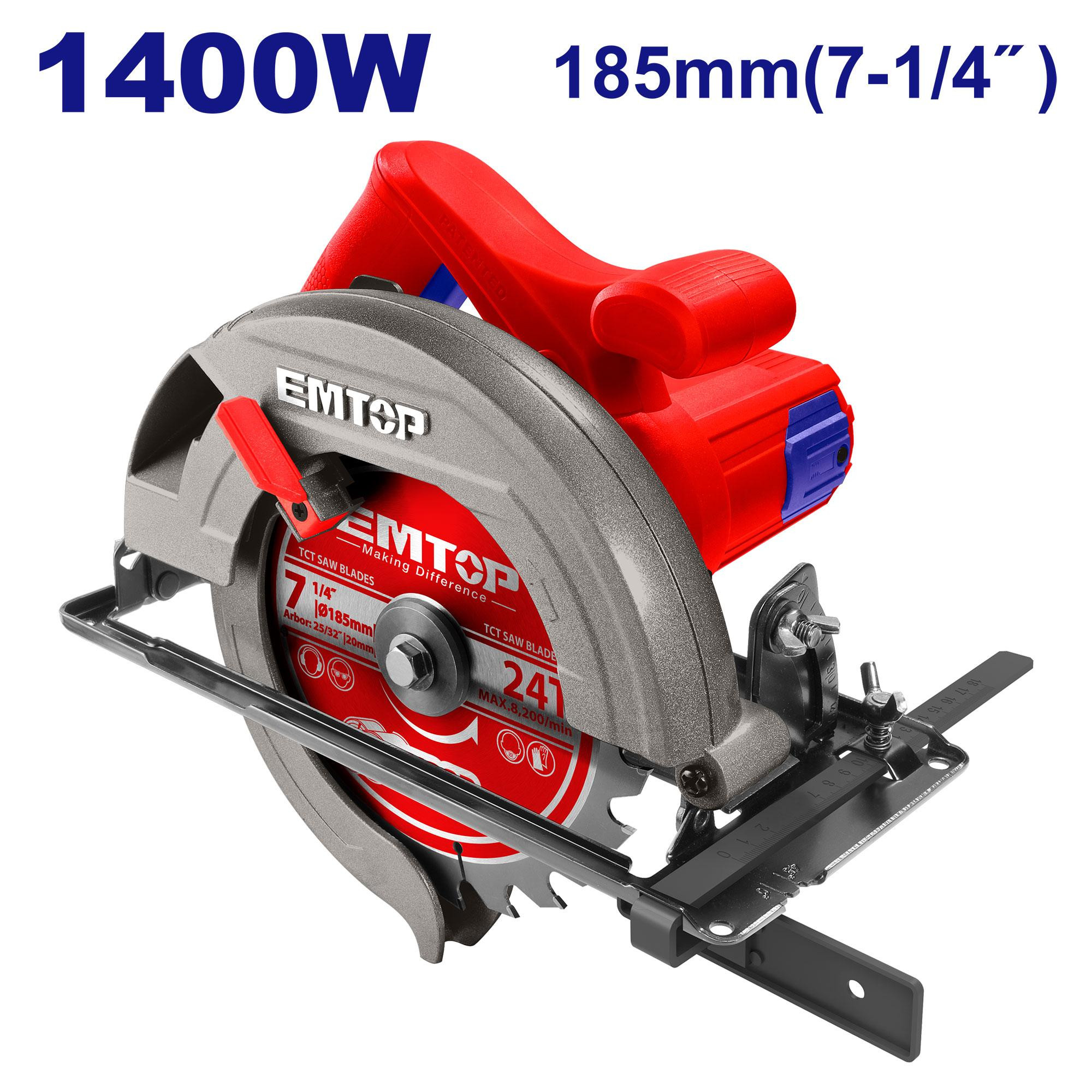 Emtop 1400W Circular Saw ECSW1852