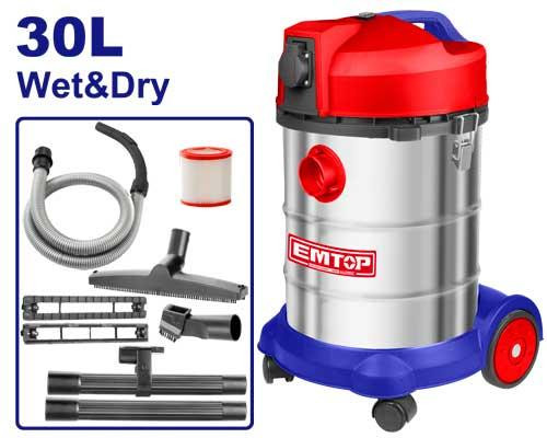 Emtop 1400W 30L Wet and Dry Vacuum Cleaner EVCR1401