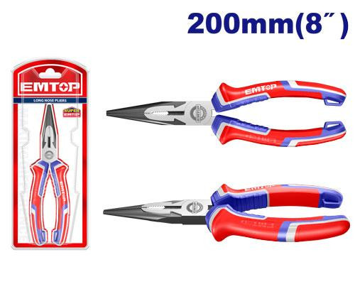 Emtop 8" /200mm Long Nose Plier EPLRL0811