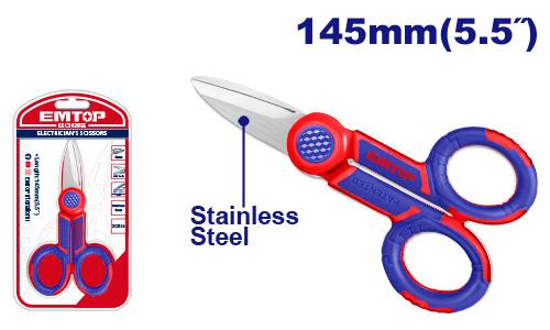 Emtop 145mm(5.5")  Electrician's scissors ESCS02855