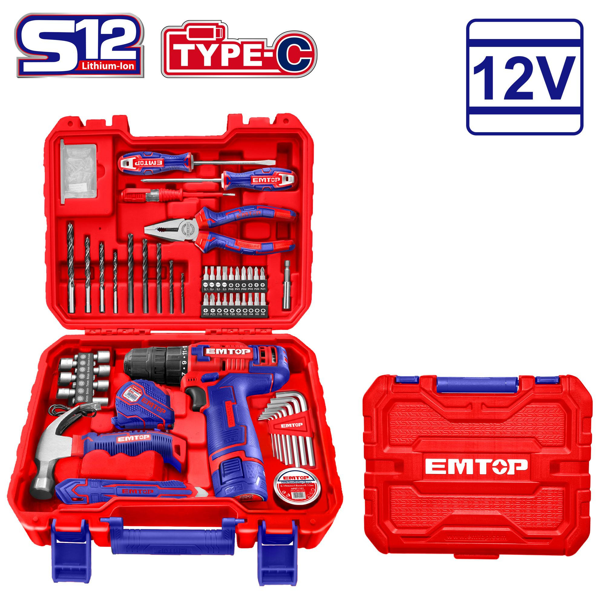 Emtop 96 Pcs Tools set EEDK09601
