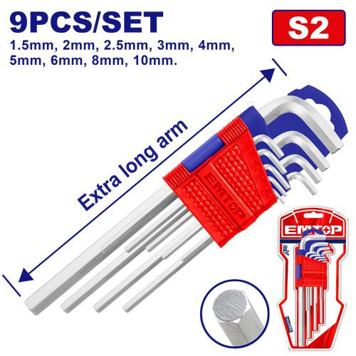 Emiop 9pcs Hex key set EHKY1092