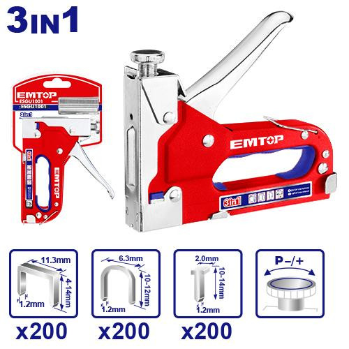 Emtop 3 In 1 staple gun ESGU1001