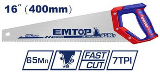 Emtop 16" Hand Saw EHAS4002