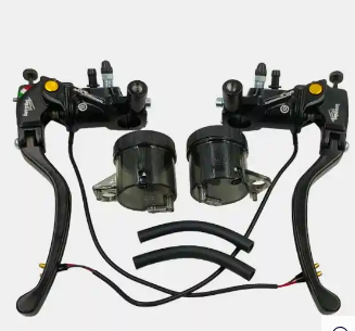Combo Deal of Brembo Double cylinder clutch and brake lever and Brembo Clutch pump set