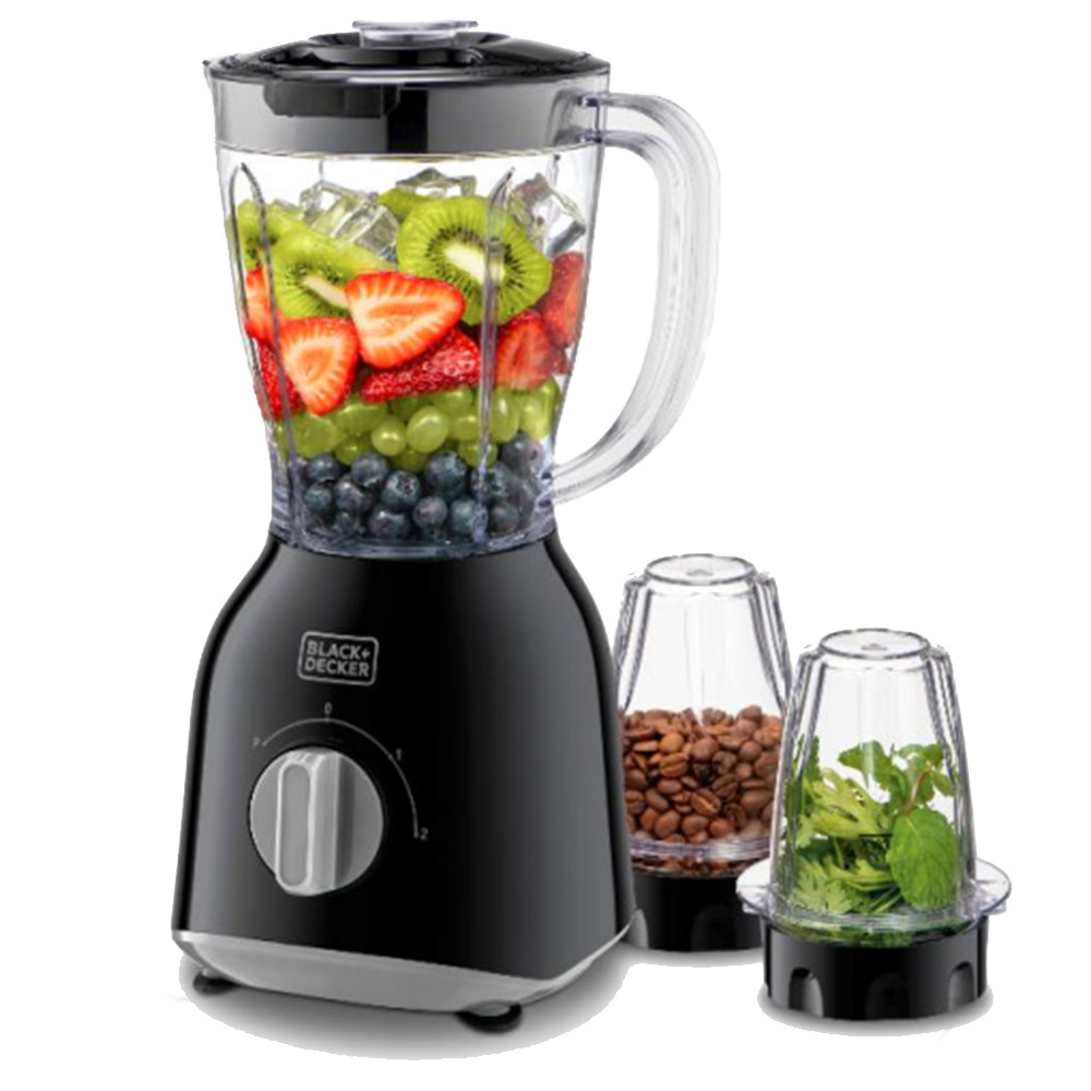 Black+ Decker 400 W 1 Ltr Blender + 2 Mills BX365E-B5