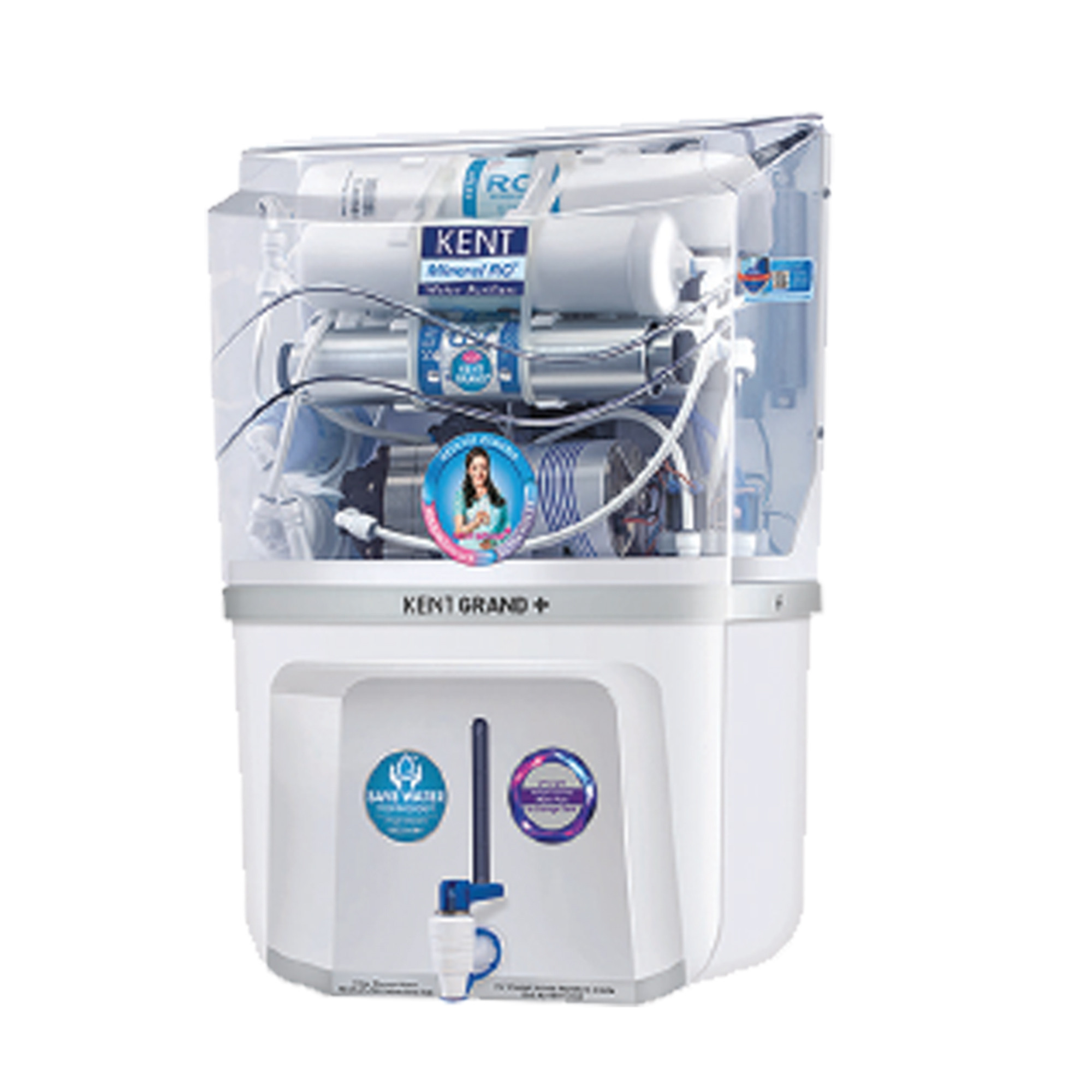 Kent RO 9 Ltr. RO Water Purifier Kent Grand + with Alkaline