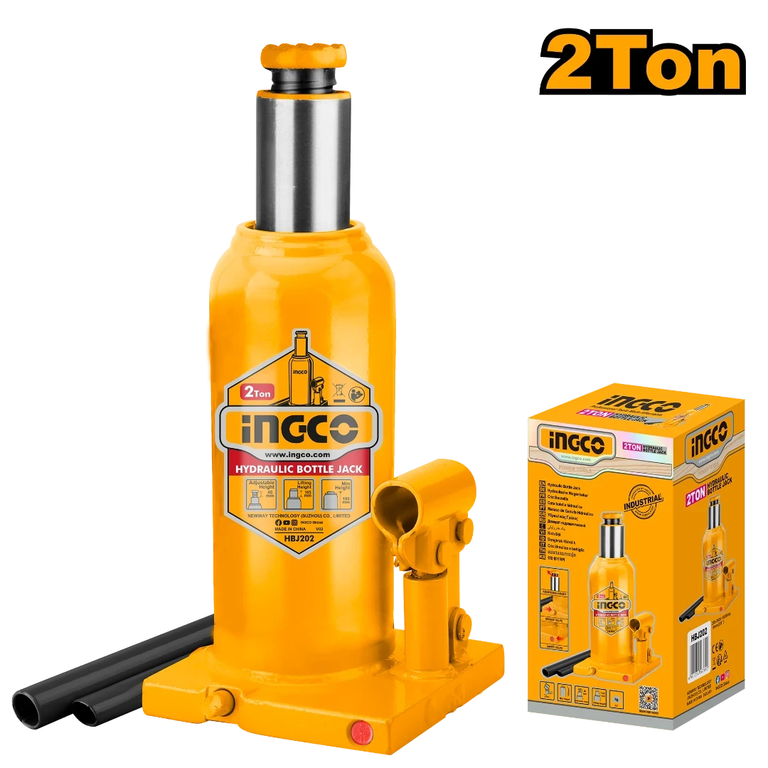 Ingco 2 Ton Hydraulic Bottle Jack HBJ202