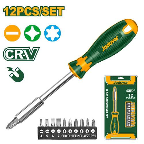 Jadever 12pcs Screwdriver Bits Set JDSS1612