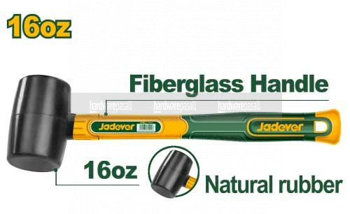 Jadever 16oz Rubber Hammer JDHM7302
