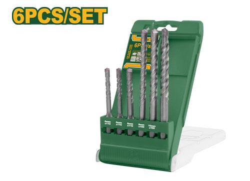 Jadever 6 Pcs SDS Plus Hammer Drill Bits Set JDHD6B06