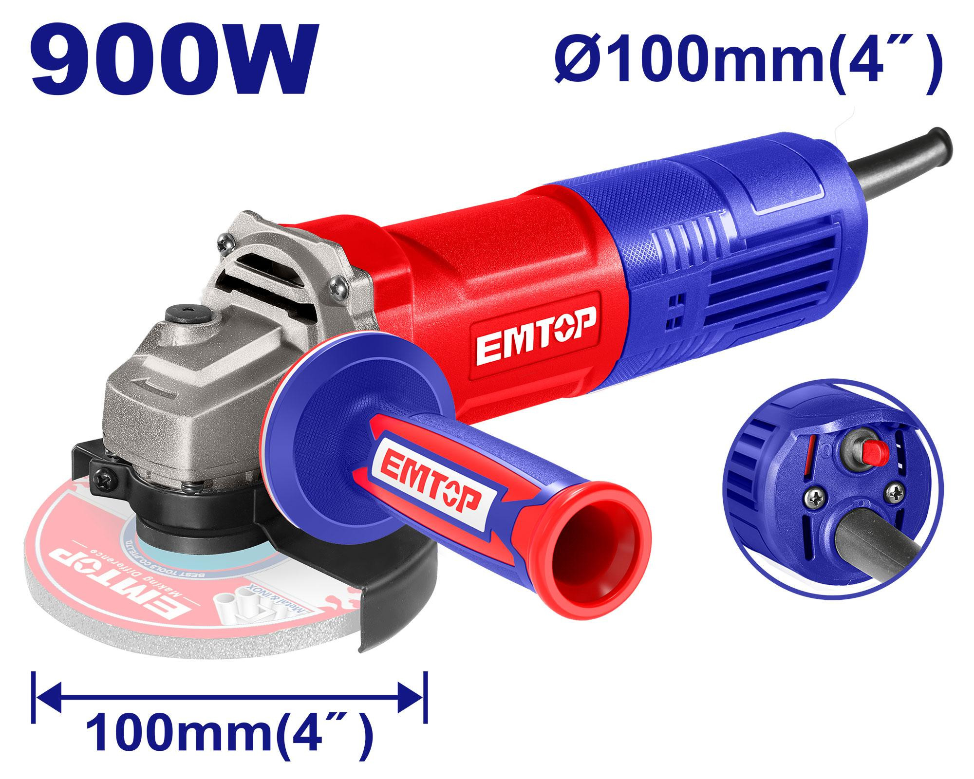 Emtop 900W  Angle grinder EAGR09042