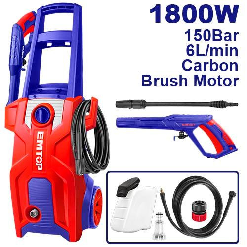 Emtop Input Power 1800W High Pressure Washer EHPW1801