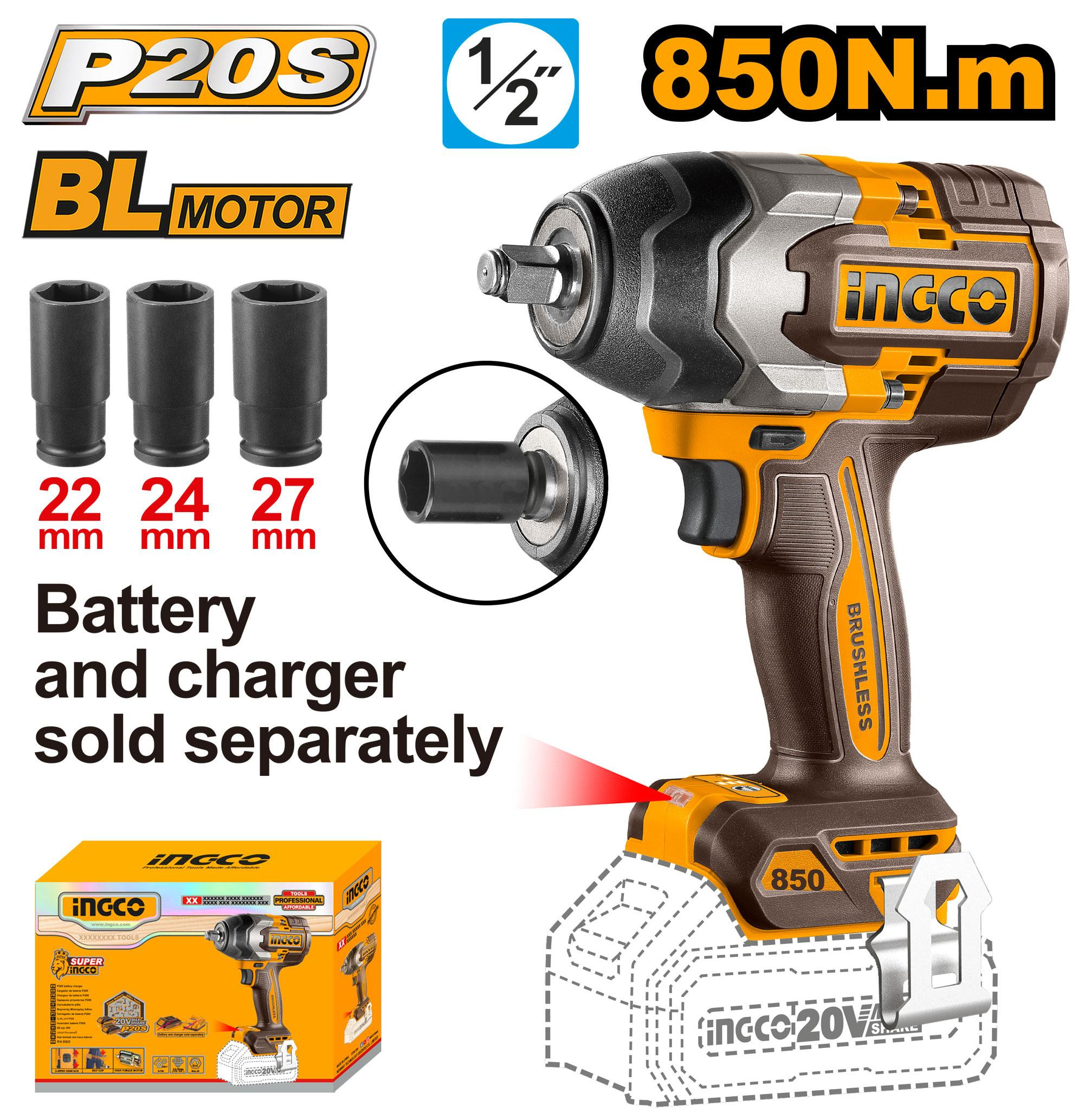 Cordless impact wrench CIWLI20851