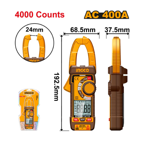 Ingco Digital Ac Clamp Meter DCM62001